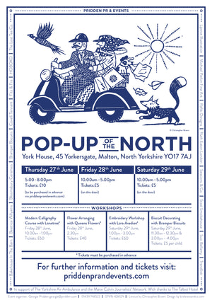 Sessions & Co. at Pop-Up of the North, June 27–29, York House, Malton